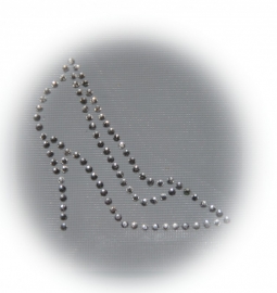 Rhinestone strijkapplicatie pump