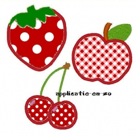 serie van 3 zomerfruit patronen