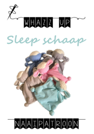 WHAZZ-UP naaipatroon sleep schaap (knuffeldoekje)