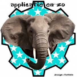 SUPER full color applicatie olifant