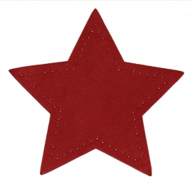 kniestukken ster rood (2 stuks) opstrijkbaar