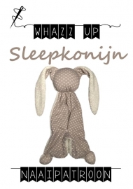 WHAZZ-UP naaipatroon sleepkonijn (knuffeldoekje)