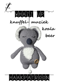 WHAZZ UP haakpatroon knuffel/ muziek koalabeer