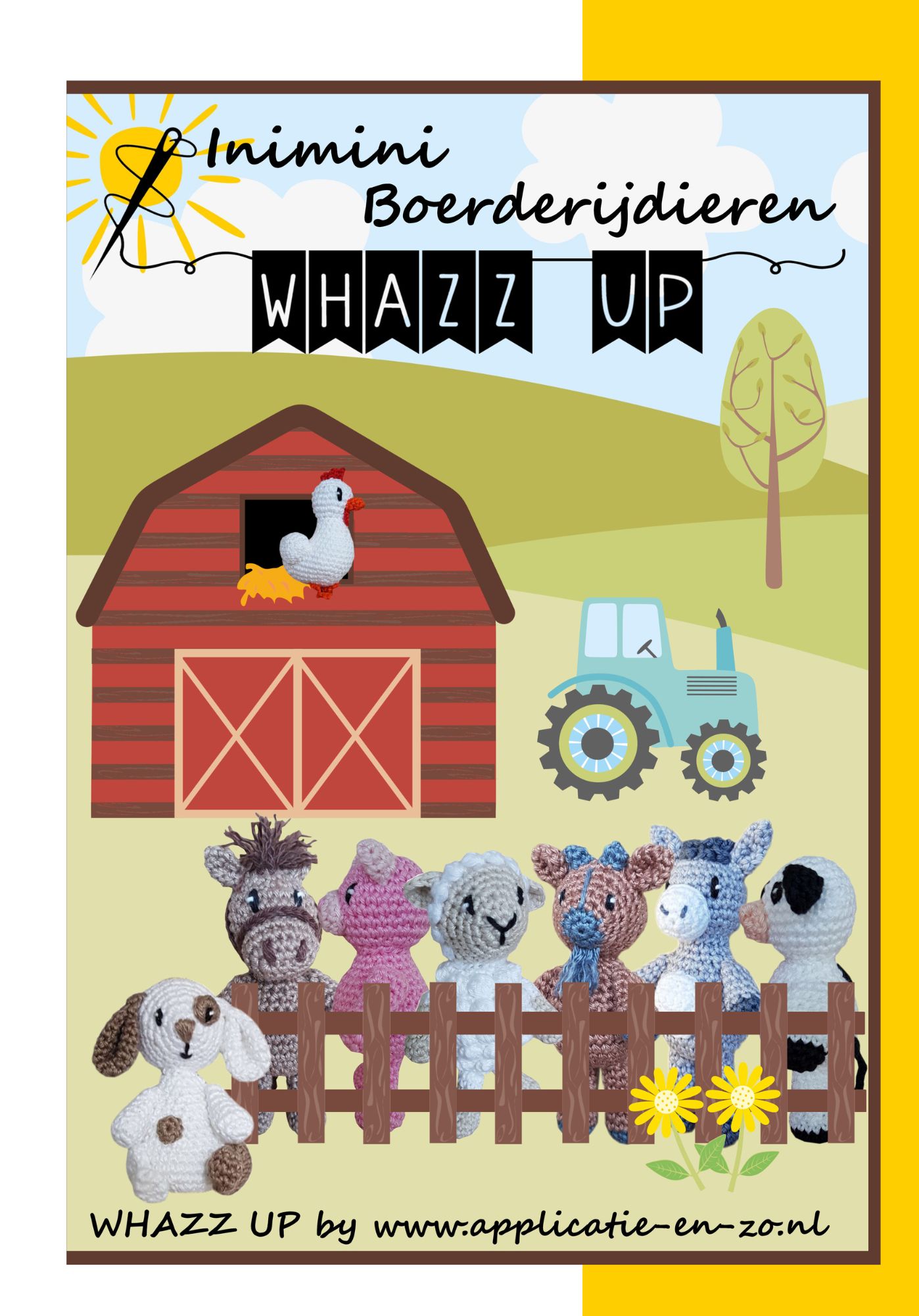 WHAZZ UP haakpatronen inimini boerderijdieren set 2 (PDF)