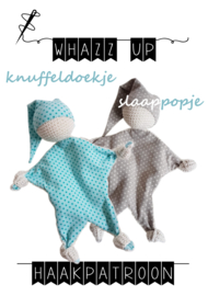 WHAZZ UP haakpatroon knuffeldoekje/ slaappopje/ tutpopje