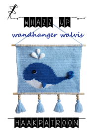 WHAZZ UP haakpatroon wandhanger walvis