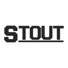 veloursmotief stout (in zwart of wit)