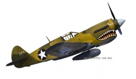 SUPER full color strijkapplicatie 'fighter plane'