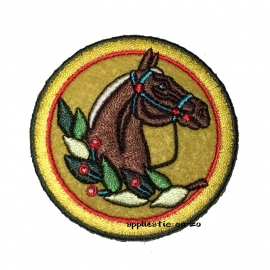 strijkapplicatie button paard