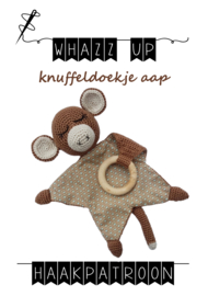 WHAZZ UP haakpatroon knuffeldoekje aap