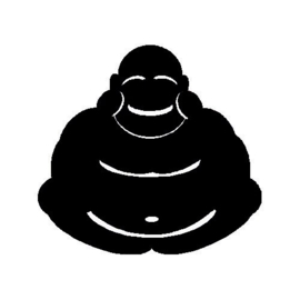veloursmotief Boeddha