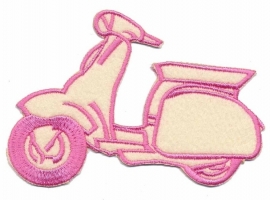 applicatie roze scooter