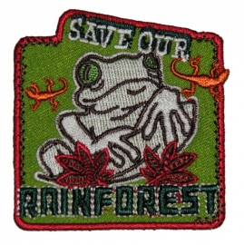 strijkapplicatie rainforest kikker 