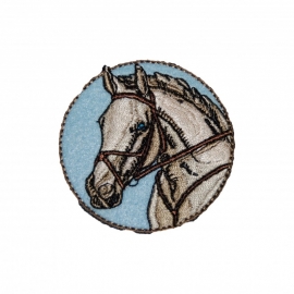 strijkapplicatie paard rond