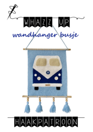 WHAZZ UP haakpatroon wandhanger bus