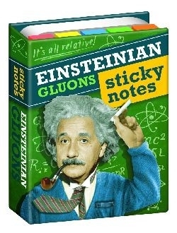 Einsteinian glu-ons Boekje met kleefpapiertjes