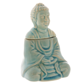 Zittende Budha Blauw