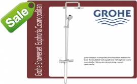 Grohe showerset Euphoria Cosmo hoofddouche 160mm Rain New Temp.II chroom 27922000