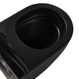 Tece City Sense Compact Rimfree  turboflush 49cm met softclose zitting matzwart toiletset