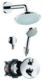 Hansgrohe croma 160 showerset chroom met afvoergoot