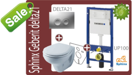 Geberit UP100/Delta21 Sphinx toiletkset -SALE-