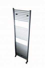 Pini designhanddoekradiator recht 150cm hoog inclusief design thermostaataansluitset