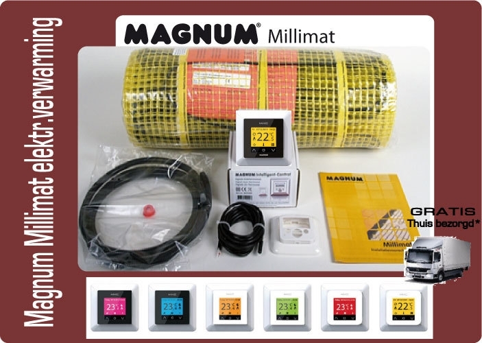 Magnum Mat elektrische vloerverwarming 450 W, 3,0 m2 met klokthermostaat 200605