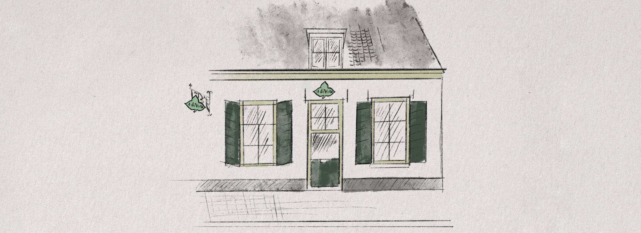 Il diVino: wijnwinkel in Amersfoort tekening