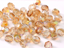 Fire polished 3mm Crystal Brown Rainbow, 100 of 50 stuks, vanaf