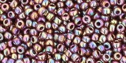 TR-11-0406 TOHO Rocaille Opaque-Rainbow (Oxblood), per 10 gram