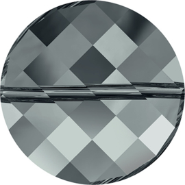 Swarovski #5621 Twist Bead 14mm Black Diamond, per stuk