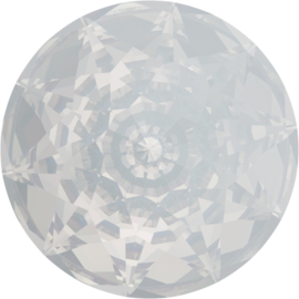 Swarovski #1400 Dome 12mm White Opal, foiled, per stuk