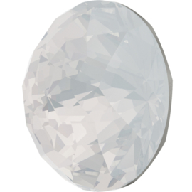 Swarovski #1400 Dome 12mm White Opal, foiled, per stuk
