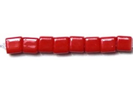 Miyuki Cube Beads 1,8mm Opaque Dark Red, per 10 gram