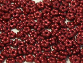 Flower Beads 5mm Lava Red 25x