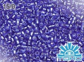 TR-15-0035 TOHO Rocaille 15/0 Silver-Lined Sapphire, doosje van 5g