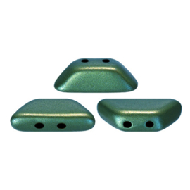 Tinos® par Puca® Metallic Mat Green Turquoise, per 25 stuks