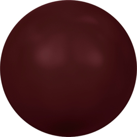 Swarovski #5810 Round Pearl 4mm Bordeaux, per 20 stuks