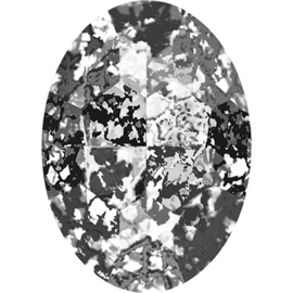 Swarovski #4127 Big Oval 30x22mm Crystal Black Patina, per stuk