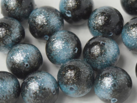 Miyuki Galaxy Beads 10 mm Blue, per stuk