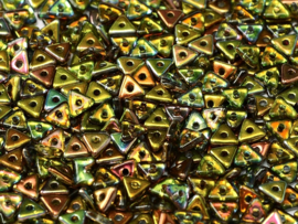 Tri-bead Crystal Magic Green, per 5 gram (±140 stuks)