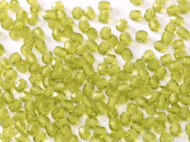 Fire polished 3mm Olivine, 100 of 50 stuks, vanaf