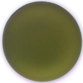 LunaSoft Cabochon Rond 24mm Olive Green, per stuk