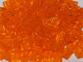 Miyuki Cube Beads 4mm Transparent Orange 10g