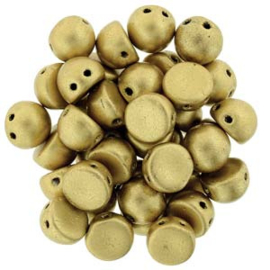 CAB07-K0171JT Czechmates Cabochon 7mm Matt Metallic Flax, per 25 stuks