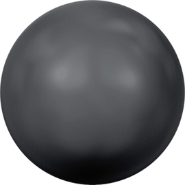 Swarovski #5810 Round Pearl 4mm Black, per 20 stuks