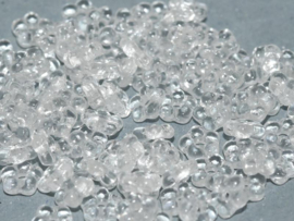 Flower Beads 5mm Crystal 25x