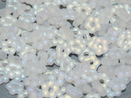 Flower Bead 5mm Crystal Full AB Matted
