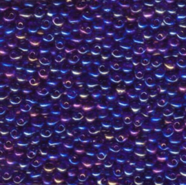 5g/±90st Miyuki Drop Fringe Beads 3,4mm Transparent Cobalt Blue AB