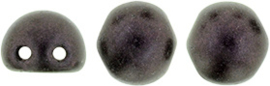 CAB07-79083MJT CzechMates Cabochon 7mm Metallic Suede Dark Plum, per 25 stuks